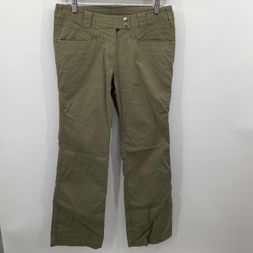EXOFFICIO Green Chino Hiking Outdoor Pants Size 8 Inseam 31"